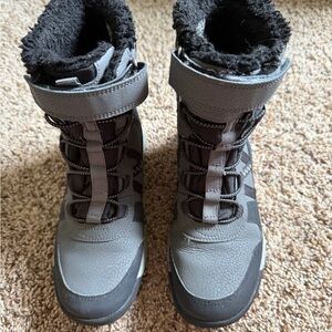 Merrell Kids Gray and Black Boots